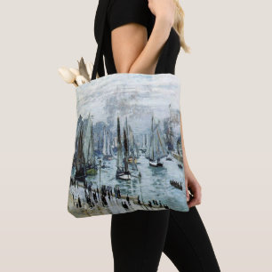 Claude Monet Fishing Boats Leaving the Harbour Tote Bag