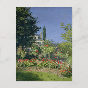 Claude Monet   Flowering Garden at Sainte-Adresse Postcard