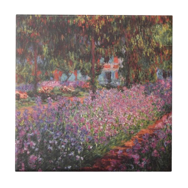 Claude Monet // Garden at Giverny Tile (Front)