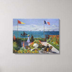 Claude Monet - Garden at Sainte-Adresse Canvas Print