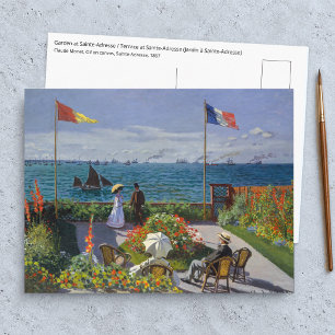 Claude Monet - Garden at Sainte-Adresse Postcard