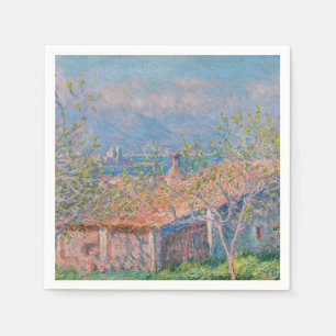Claude Monet - Gardener's House at Antibes Napkin