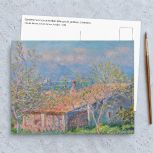 Claude Monet - Gardener's House at Antibes Postcard