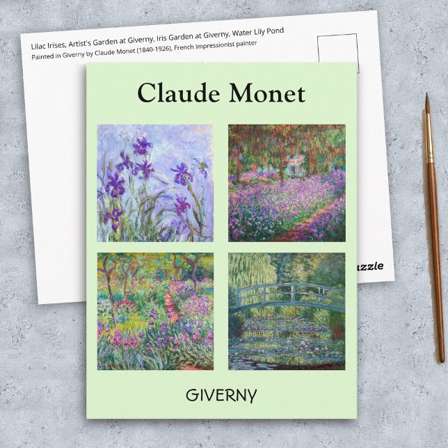 Claude Monet - Giverny Masterpieces Selection Postcard (Creator Uploaded)