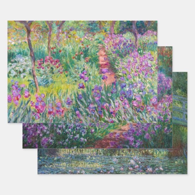 Claude Monet - Giverny Masterpieces Selection Wrapping Paper Sheet (Set)