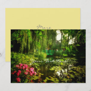 Claude Monet Giverny Pond with Lilies Invitation