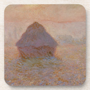 Claude Monet   Grainstack, Sun in the Mist Coaster