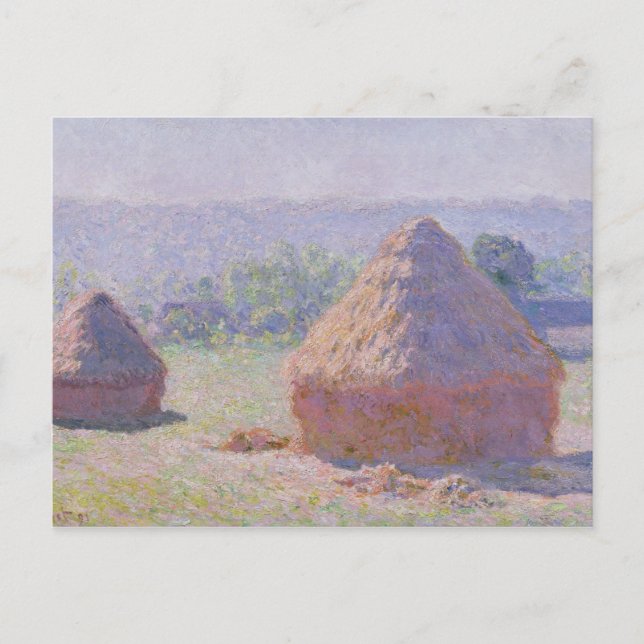 Claude Monet | Grainstacks at the end of Summer Postcard (Front)