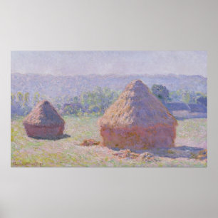Claude Monet   Grainstacks at the end of Summer Poster