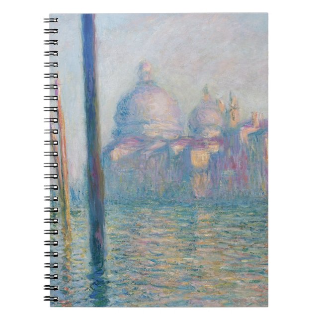 Claude Monet Grand Canal Venice Italy Travel Spiral Notebook (Front)