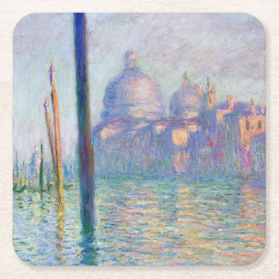 Claude Monet - Grand Canal, Venice Square Paper Coaster