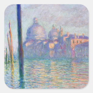 Claude Monet - Grand Canal, Venice Square Sticker