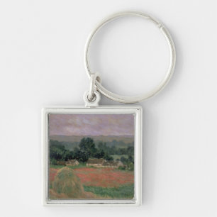 Claude Monet Haystack at Giverny, 1886 Key Ring