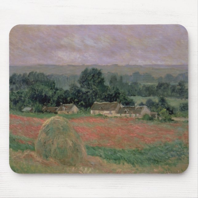 Claude Monet | Haystack at Giverny, 1886 Mouse Pad (Front)