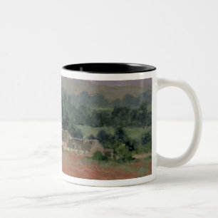 Claude Monet Haystack at Giverny, 1886 Two-Tone Coffee Mug