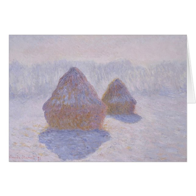 Claude Monet | Haystacks Effect of Snow and Sun (Front Horizontal)