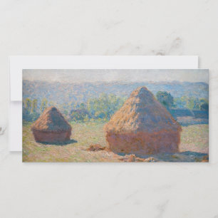 Claude Monet - Haystacks, end of Summer Thank You Card