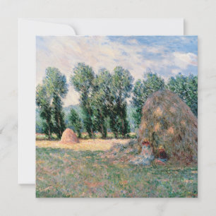 Claude Monet - Haystacks Holiday Card