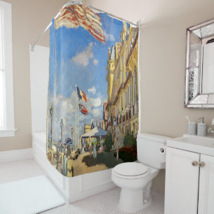 Claude Monet - Hotel des Roches Noires, Trouville Shower Curtain