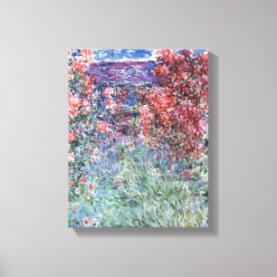 Claude Monet   House at Giverny under the Roses Canvas Print
