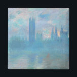 Claude Monet. Houses of Parliament London. Blue Magnet<br><div class="desc">Claude Monet "Houses of Parliament,  London" magnet.</div>