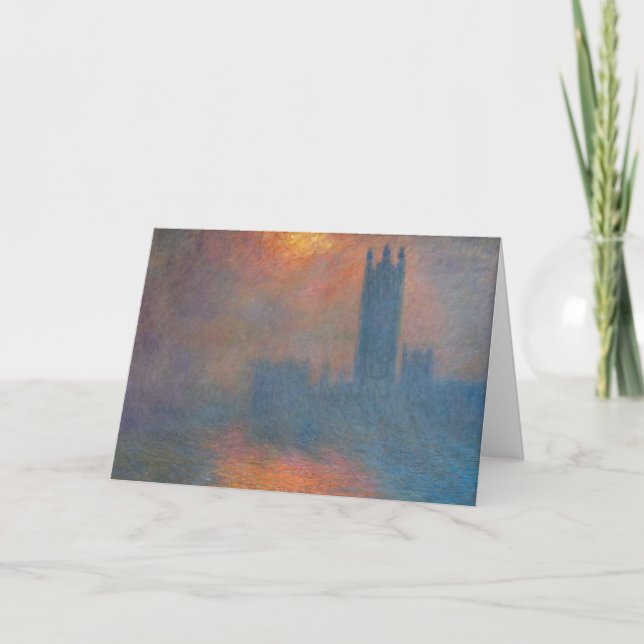Claude Monet - Houses of Parliament London Card (Front)