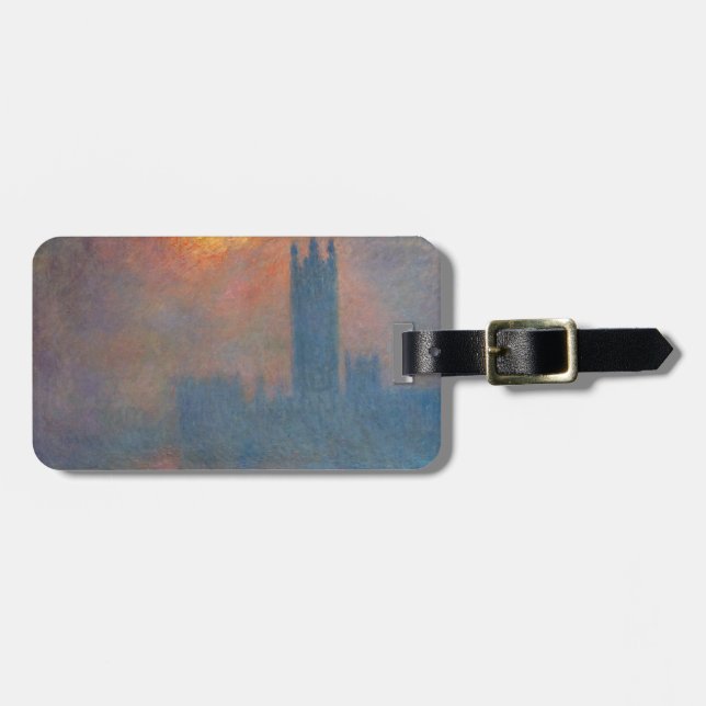 Claude Monet - Houses of Parliament London Luggage Tag (Front Horizontal)