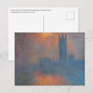 Claude Monet - Houses of Parliament London Postcard