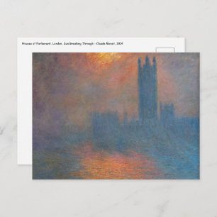 Claude Monet - Houses of Parliament London Postcard