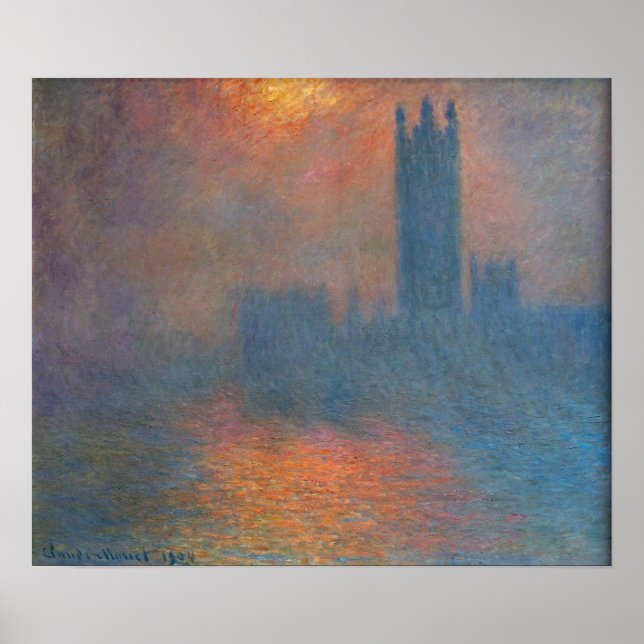 Claude Monet - Houses of Parliament London Poster (Front)