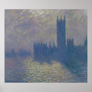 Claude Monet   Houses of Parliament, Stormy Sky Poster
