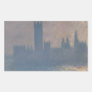 Claude Monet - Houses of Parliament, Sunlight Rectangular Sticker