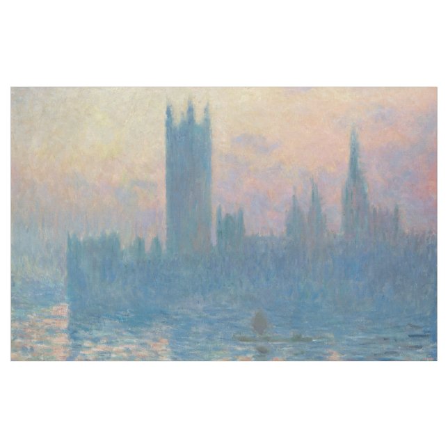 Claude Monet Houses of Parliament Sunset Fabric (Yard)