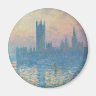 Claude Monet Houses of Parliament Sunset Magnet