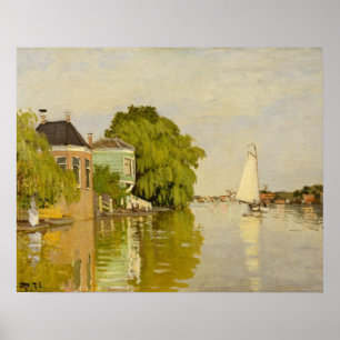 Claude Monet - Houses on the Achterzaan Poster