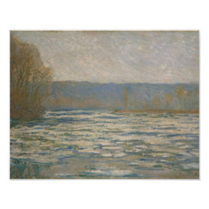 Claude Monet - Ice breaking up on the Seine Photo Print