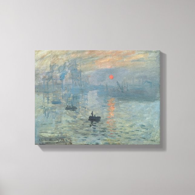 Claude Monet - Impression - Sunrise 1872 Canvas Print (Front)