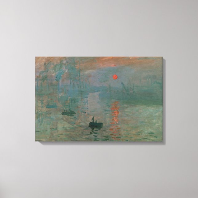 Claude Monet - Impression, Sunrise Canvas Print (Front)