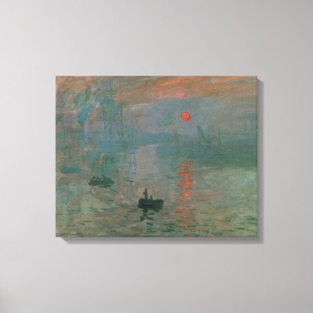 Claude Monet - Impression, Sunrise Canvas Print (Front)