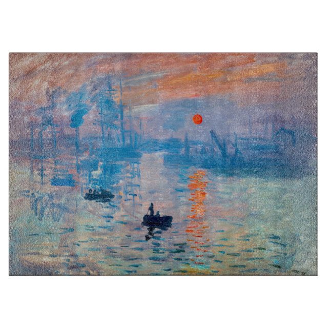 Claude Monet - Impression, Sunrise Cutting Board (Front)
