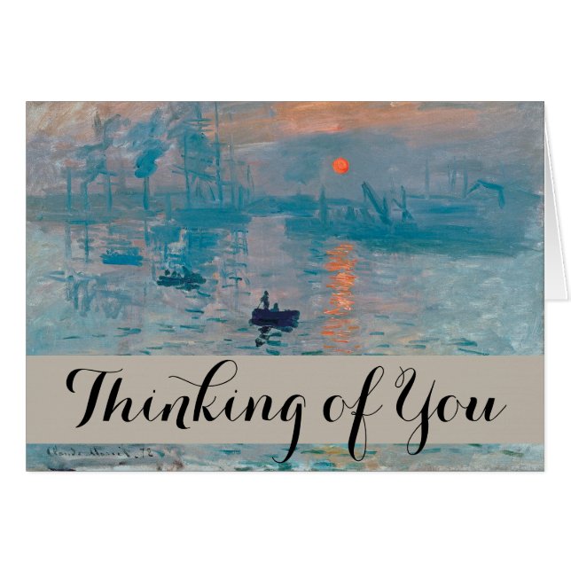 Claude Monet Impression Sunrise French (Front Horizontal)