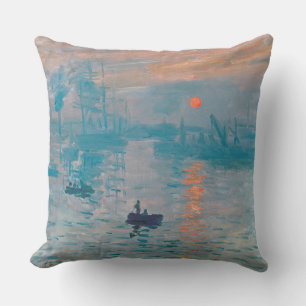 Claude Monet Impression Sunrise French Cushion
