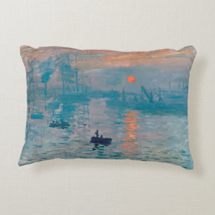 Claude Monet Impression Sunrise French Decorative Cushion