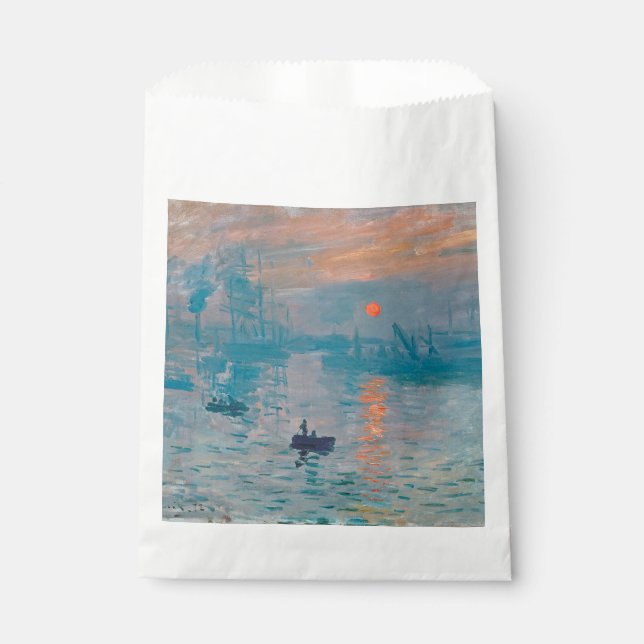 Claude Monet Impression Sunrise French Favour Bags (Front)