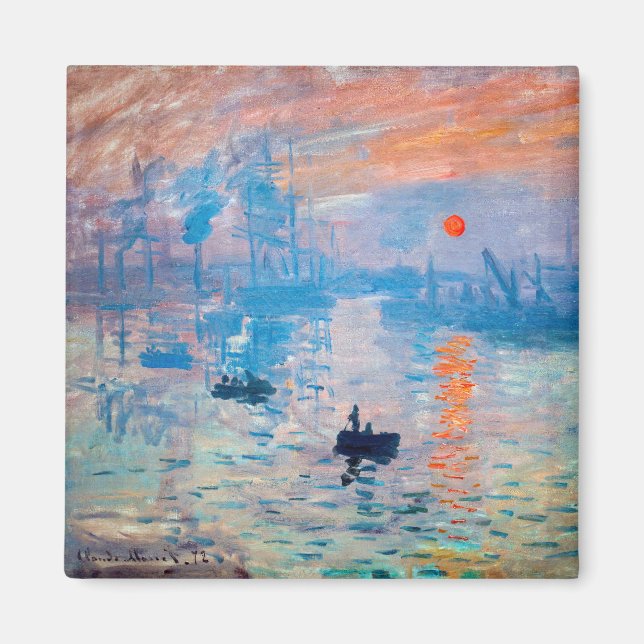 Claude Monet - Impression, Sunrise Magnet (Front)