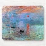 Claude Monet Impression Sunrise Mouse Pad<br><div class="desc">Impression Sunrise painted by Claude Monet in 1872.</div>