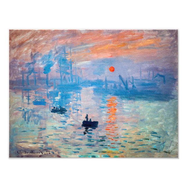 Claude Monet - Impression, Sunrise Photo Print (Front)