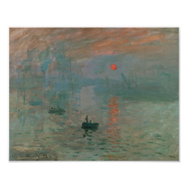 Claude Monet - Impression, Sunrise Photo Print (Front)