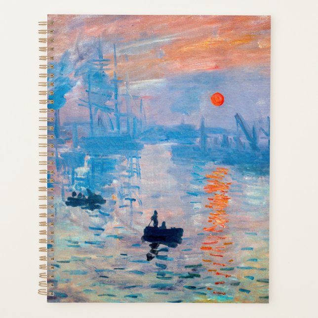 Claude Monet - Impression, Sunrise Planner (Front)