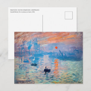 Claude Monet - Impression, Sunrise Postcard